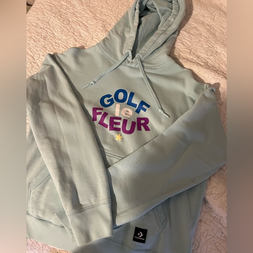 Golf Le Fleur x Converse hoodie in blue, size small